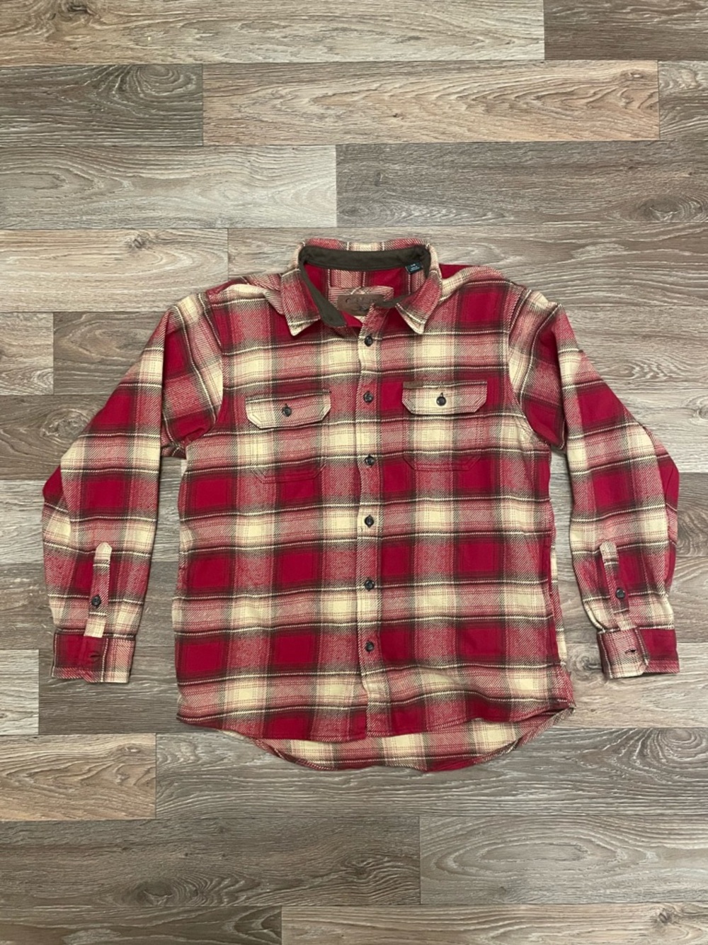 Red Orvis Flannel Large